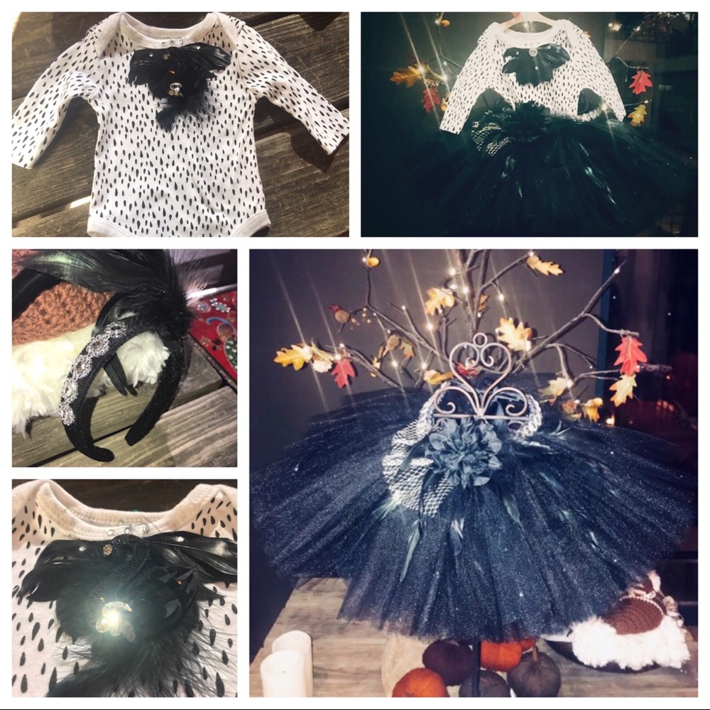 Gorgeous  black swan costume